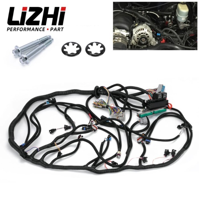 Drive by Wire DBW LS Stand Alone Harness with Transmission Connectors For 03-07 GM DBW 4L60E 4.8L 5