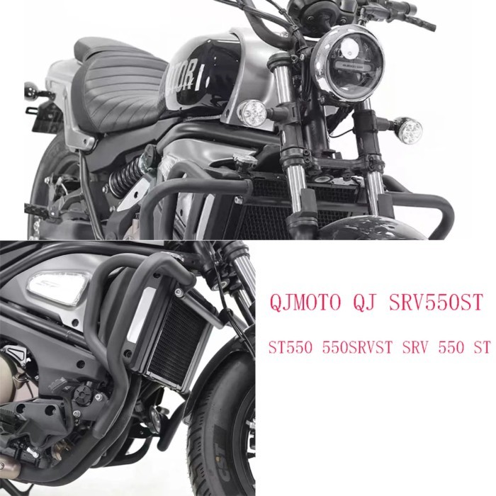 New For QJMOTO QJ SRV550ST ST550 550SRVST SRV 550 ST Motorcycle UPPER CRASH BAR EXTENSION Bumper St