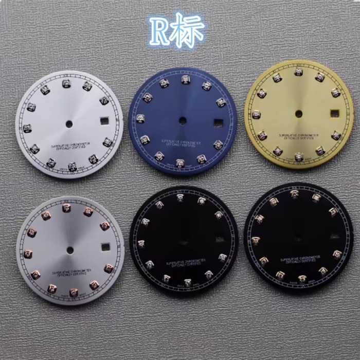 จัดส่ง 24 ชั่วโมง  ♞ใหม่นาฬิกา Dial Mechanical Watch Diamond Modified Dial 2836/2824/8215 Dial เส้นผ