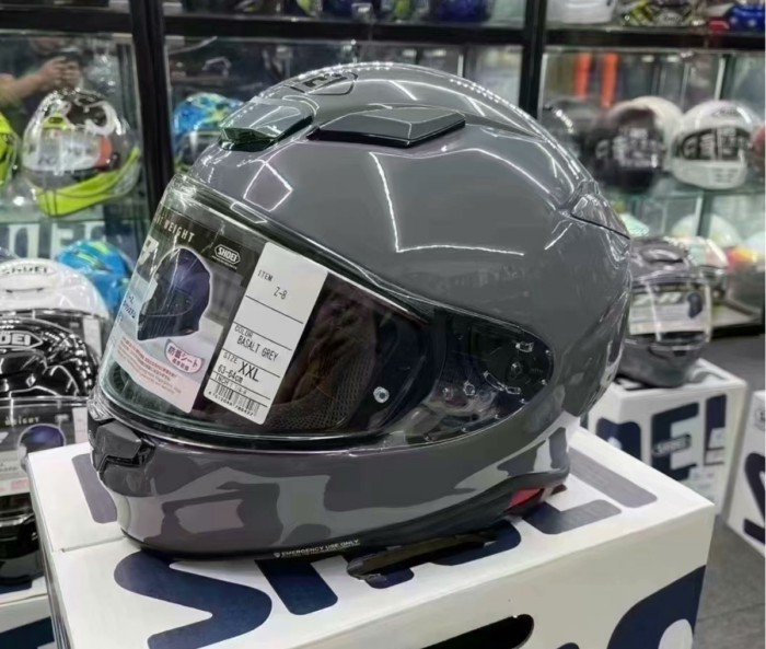 Full Face Motorcycle helmet Shoei Z8 Z-8  NXR2 glossy grey Riding Motocross Racing Motobike Helmet