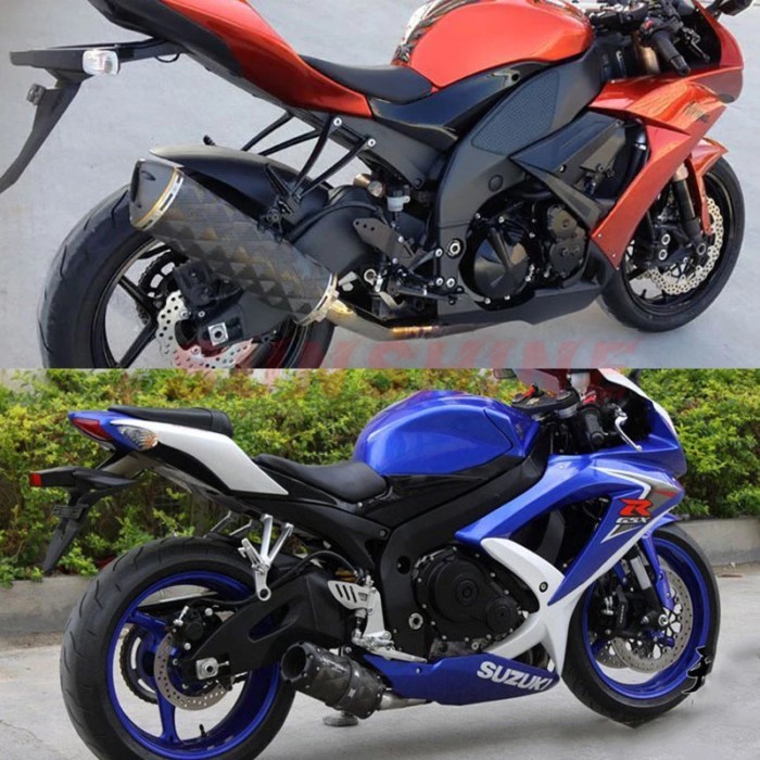 Motocross Exhaust Universal Escape Moto Motorcycle Muffler TWO Brothers Racing Pipe Carbon Fiber Fo
