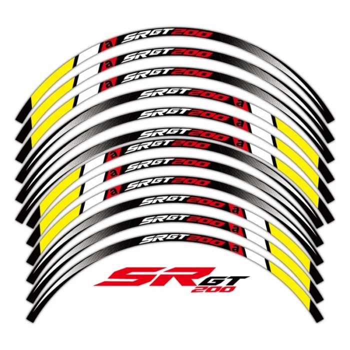 high quality Motorcycle Wheel Sticker stripe Reflective Rim For Aprilia SRGT200 SRGT 200