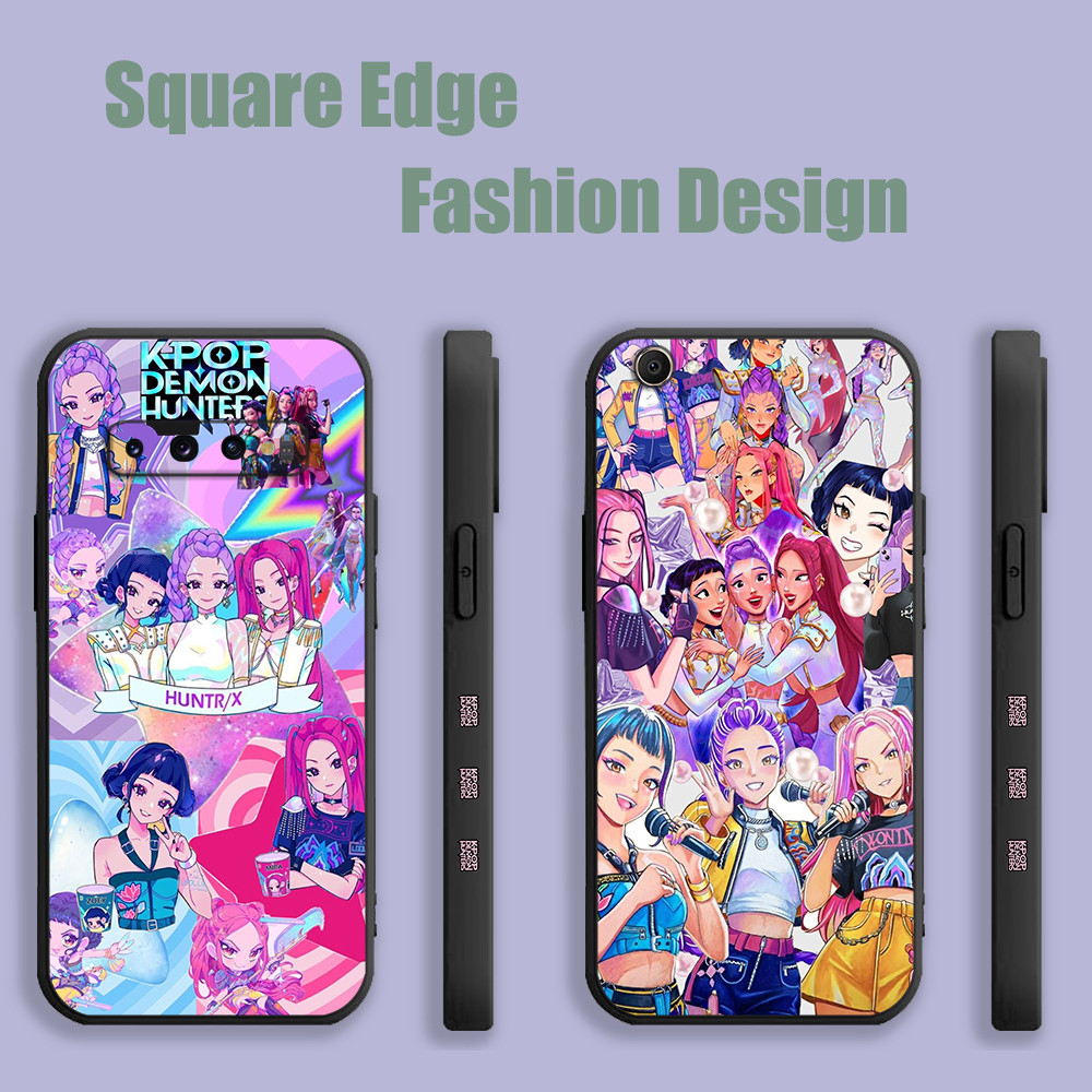 SAMSUNG สําหรับSamsung A15 A25 S24 Ultra A55 S23 FE A35 Galaxy S24 Fe A56 Kpop Demon Huntersสีชมพูสุ