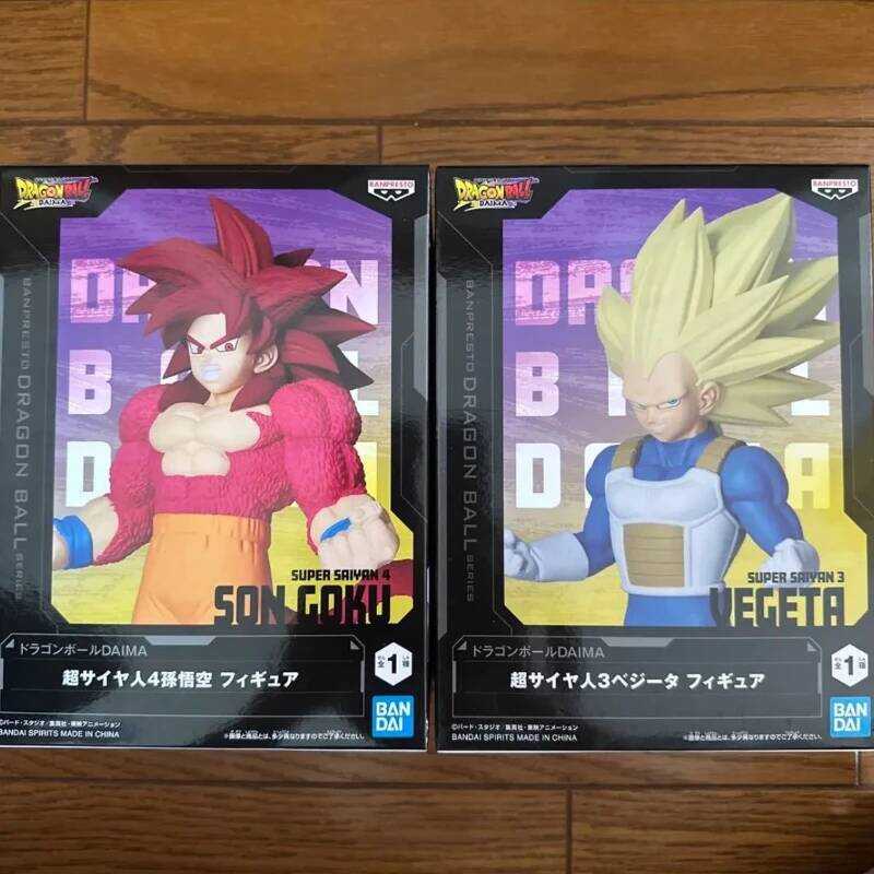 In Stock Original Bandai BANPRESTO Dragon Ball Daima Collection Son Goku SSJ4 Vegeta SSJ3 Model Toy