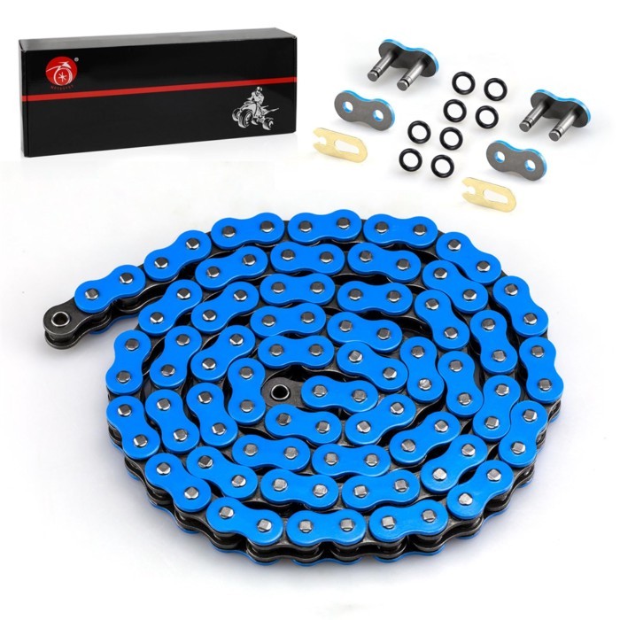 Heavy Duty O-Ring Drive Chain (Blue) for Yamaha Warrior 350 Raptor 350 700 700R YFZ450 YFZ450R XT25