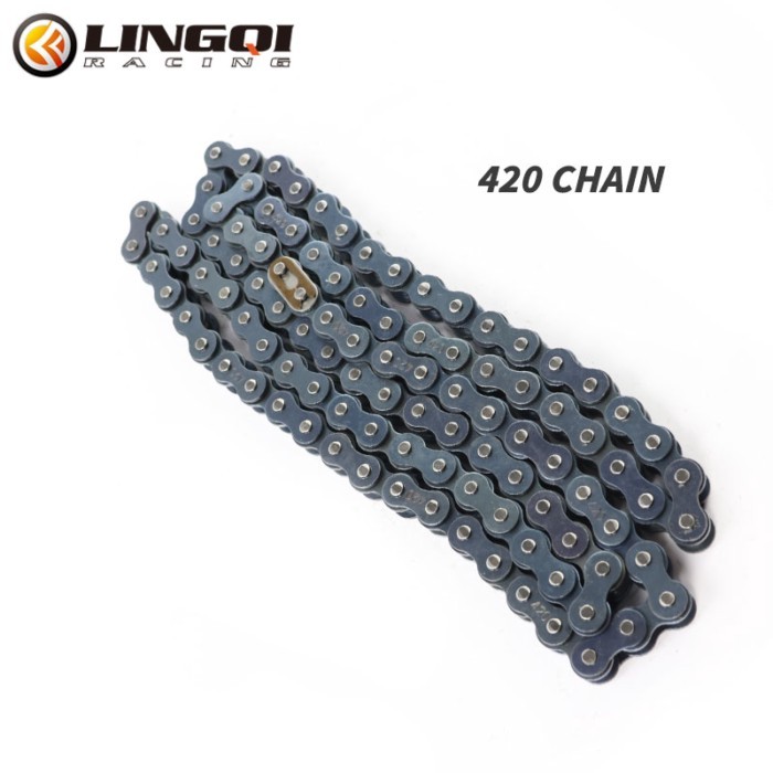 LYNNCHI Motorcycle 420 420# Chain 72-132 Links Cam Chain Timing Chain For 50cc 70cc 90cc 110cc 125c