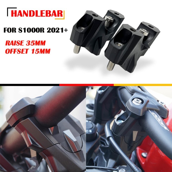 S1000R Accessories CNC 32mm Handlebar Risers Clamp Height Up Adapter For BMW S1000R S 1000 R 2021 2