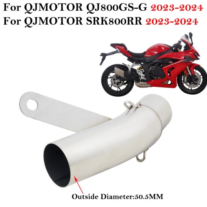 Slip On For QJMOTOR QJ800GS-G QJ 800 GS-G SRK800RR 2023 2024 Motorcycle Exhaust Escape Modified Mid