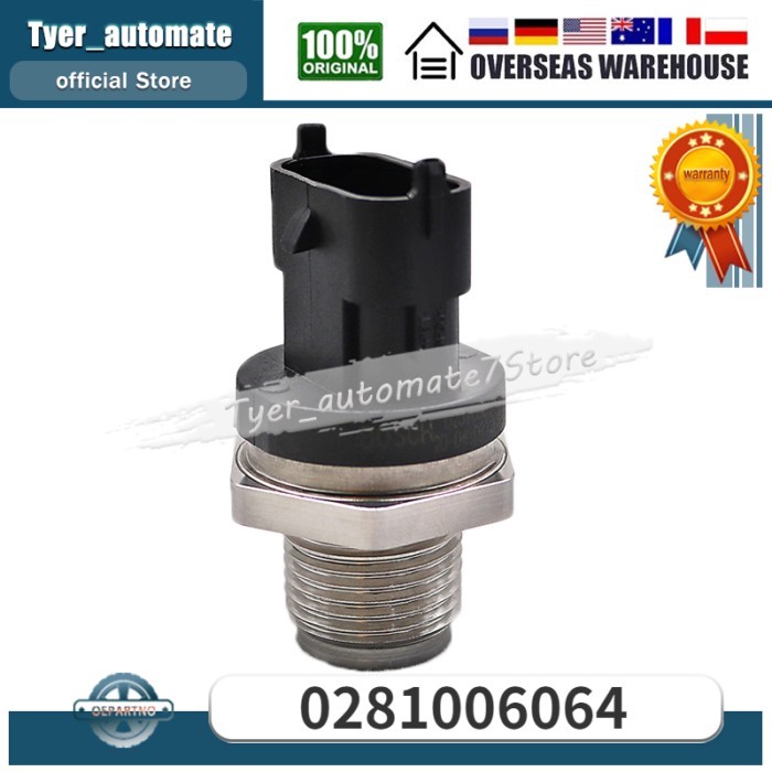 0281006064 Feul Rail Pressure Sensor BC3Q9F838AA LR020693 For Land Rover RANGE ROVER 3.0 4.4