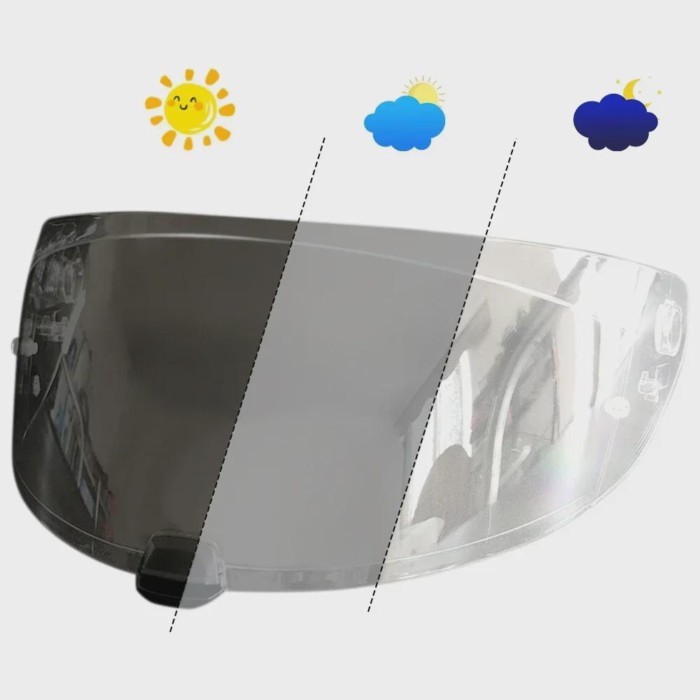 Helmet Photochromic Visor Lens Sunshield For HJC I70 i70 I10