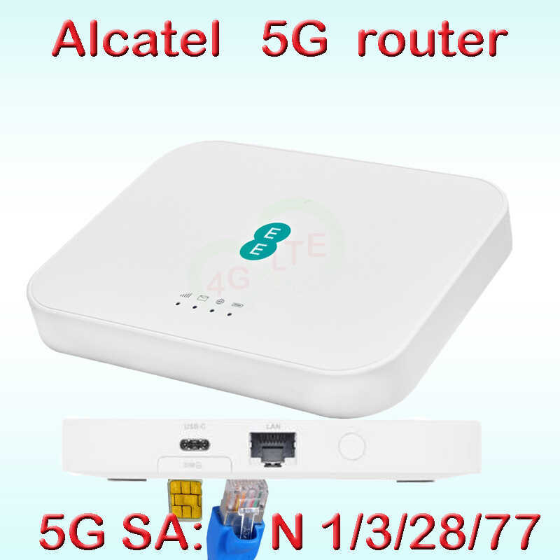 Alcatel alcatel 5G Router 5GEE WIFI แบบพกพาไร้สาย Hotspot โทรศัพท์มือถือ rJ45 สายเคเบิลเครือข่าย