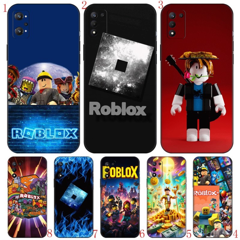 Realme 3 5 6 7 8 Pro 5i 5s Q 6i 7i TPU Spot goods เคสนิ่มสีดําเคสโทรศัพท์ Roblox Mobile Case Study
