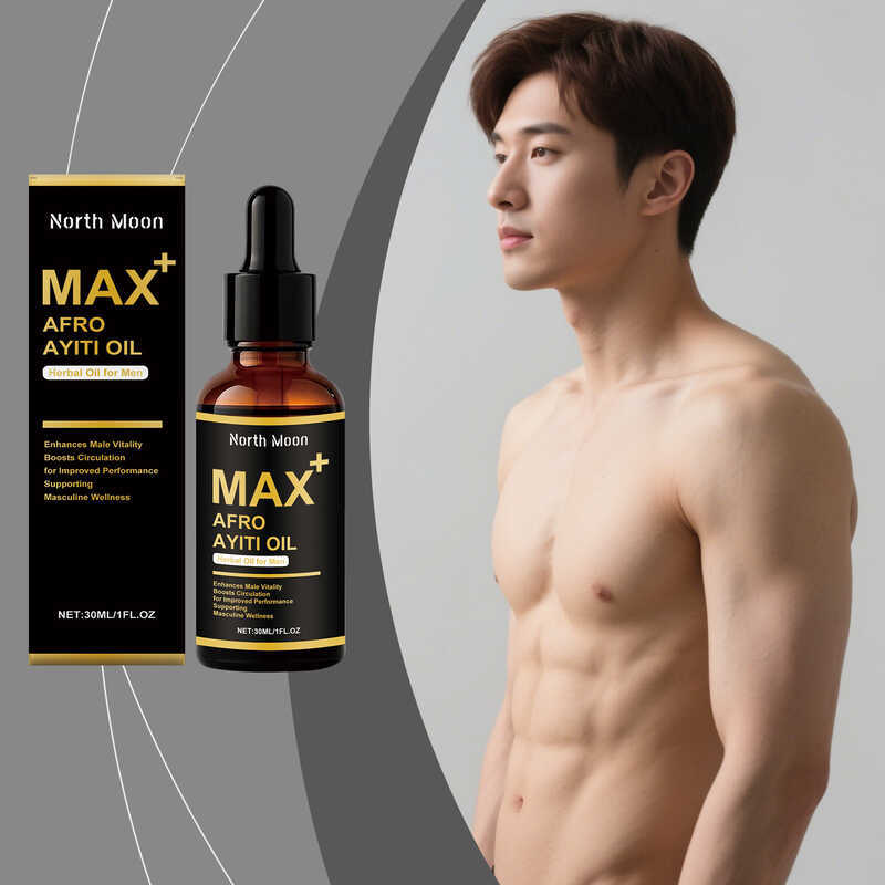 NORTH MOON Mens Body Massage Oil บํารุงร่างกายของผู้ชายเพิ่มความมีชีวิตชีวา Daily Care Massage Oil