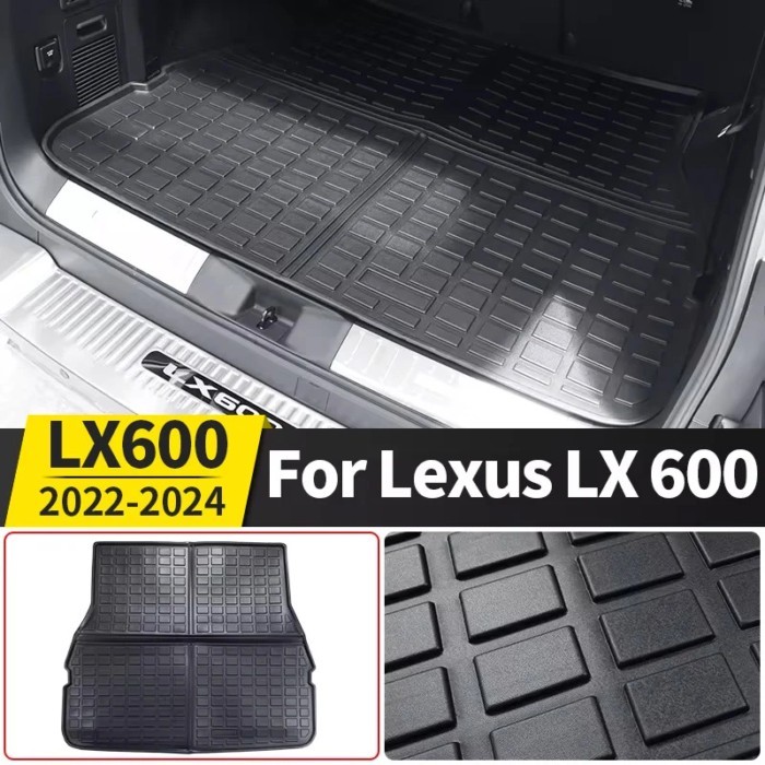 Seats Car Trunk Tail Box Mat For 2022 2023 2024 Lexus Lx600 LX 600 LX500D Interior Decoration Acces