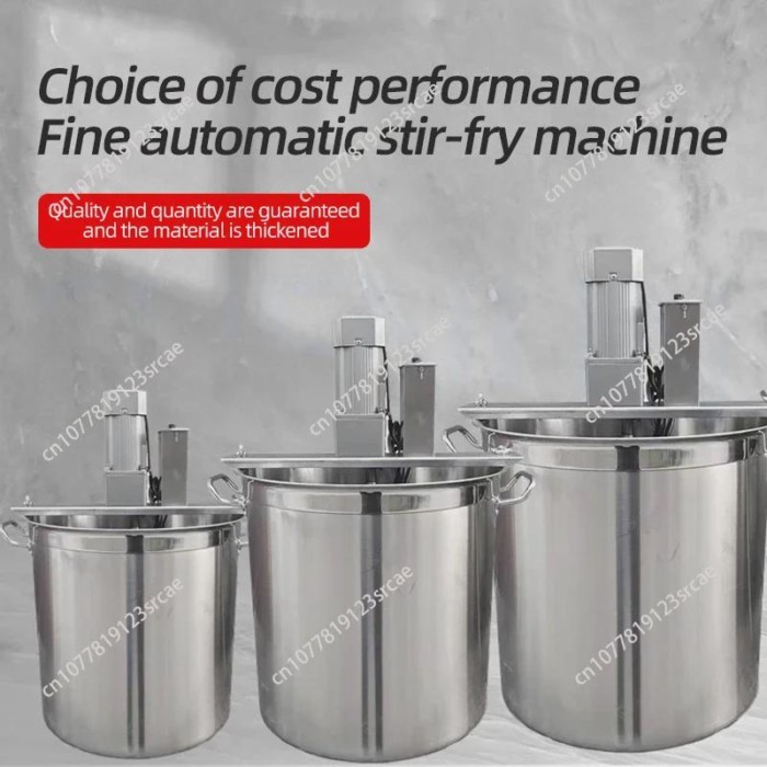 Automatic Hot Pot Frying Machine Small Mixer Jam Boiling Sauce Machine Chili Sauce Deep Frying Fill