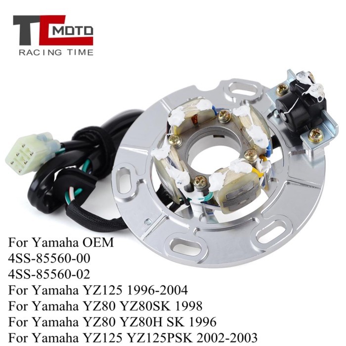 Motorcycle Magneto Generator Stator Coil for Yamaha YZ125 YZ 125 1996-2004 YZ80 YZ80H YZ80SK YZ125P