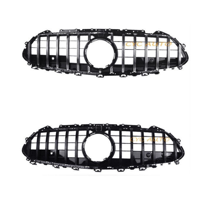 ABS Material C257 GT Grille Panamericana Front Bumper Mesh Grill For Mercedes Benz CLS Class C257 b