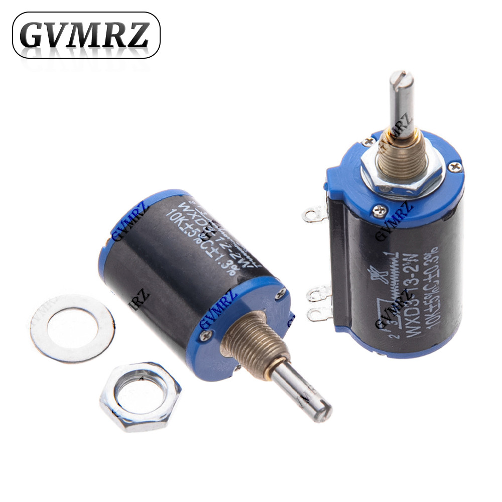 WXD3-13/WXD3-12 2W Multi-Turn Wirewound Potentiometer 100R 100K ตัวต้านทานแบบปรับได้ที่มีความแม่นยํา