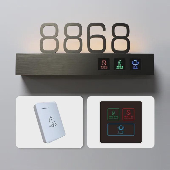 86 style hotel room illumination Led touch dnd switches indoor controller switch smart doorbell