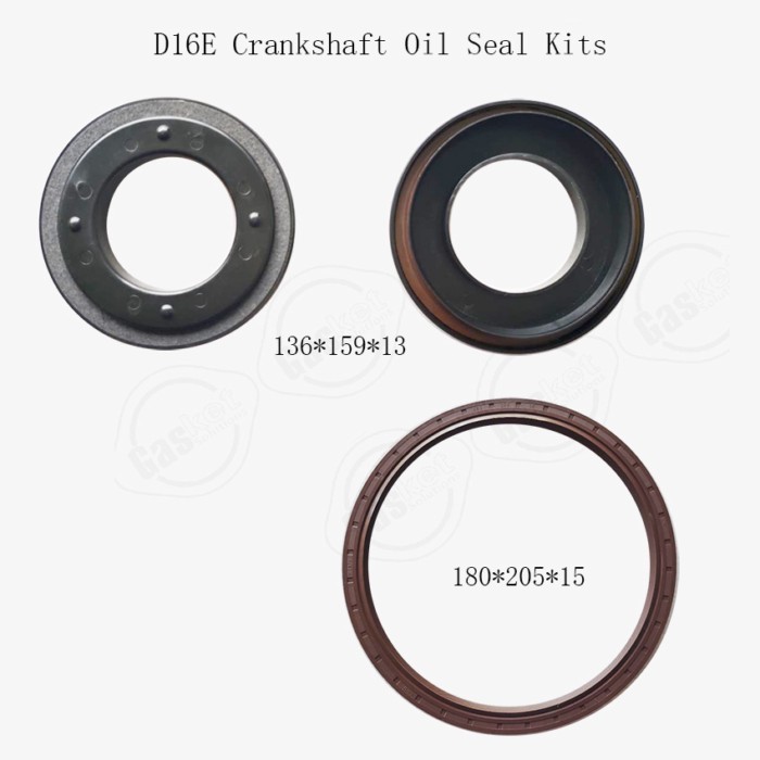 Front Rear crankshaft oil seal Set For Volvo D16E D12D-1 D13D FH16 D13F FH12 D16F D3.8 Engine Parts