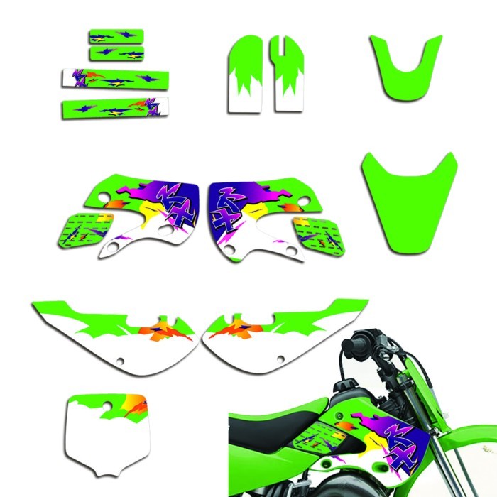 For Kawasaki  KX65 2000-2020 2021 2022 2023 KX110 2000-2009 KX 65 110 Motorcycle Sticker Graphic De
