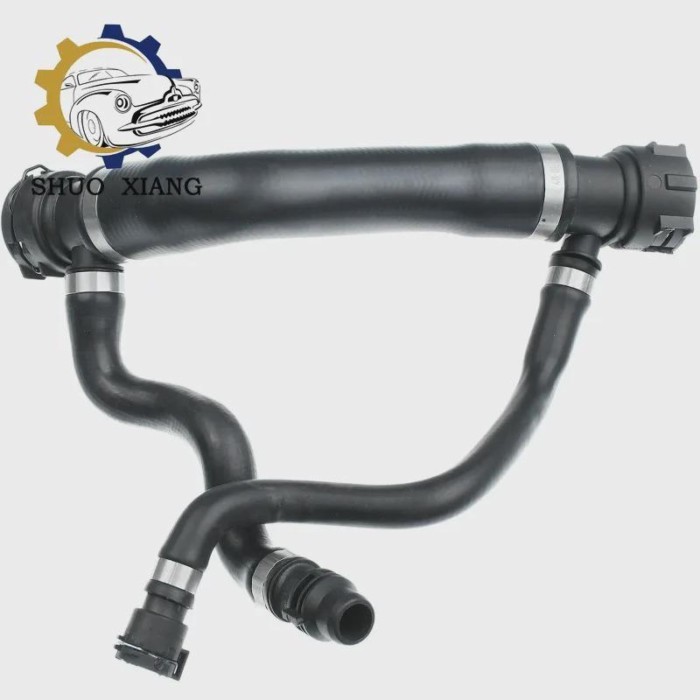 17127546064 Radiator Coolant Hose Pipe Upper for BMW E60 E61 E63 E64 523i 525i  528i Base Sedan 3.0
