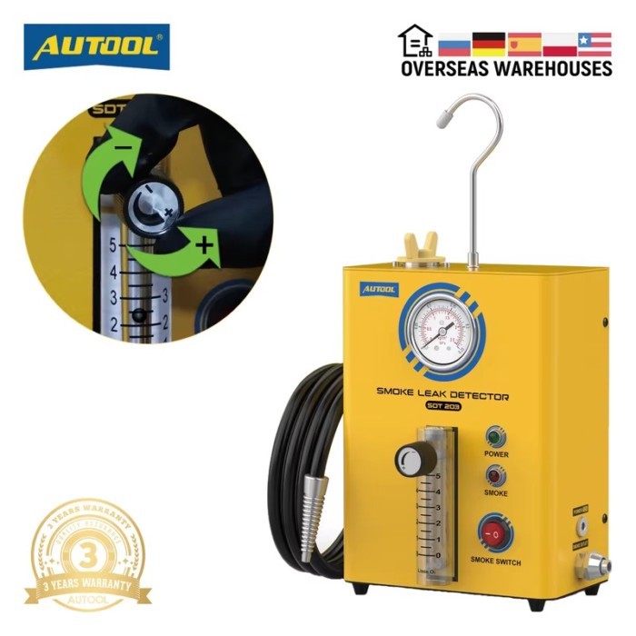 AUTOOL SDT203 Smoke Generator For Cars Smoke Leak Detector Automotive Smoke Machine EVAP Pipe Leaka