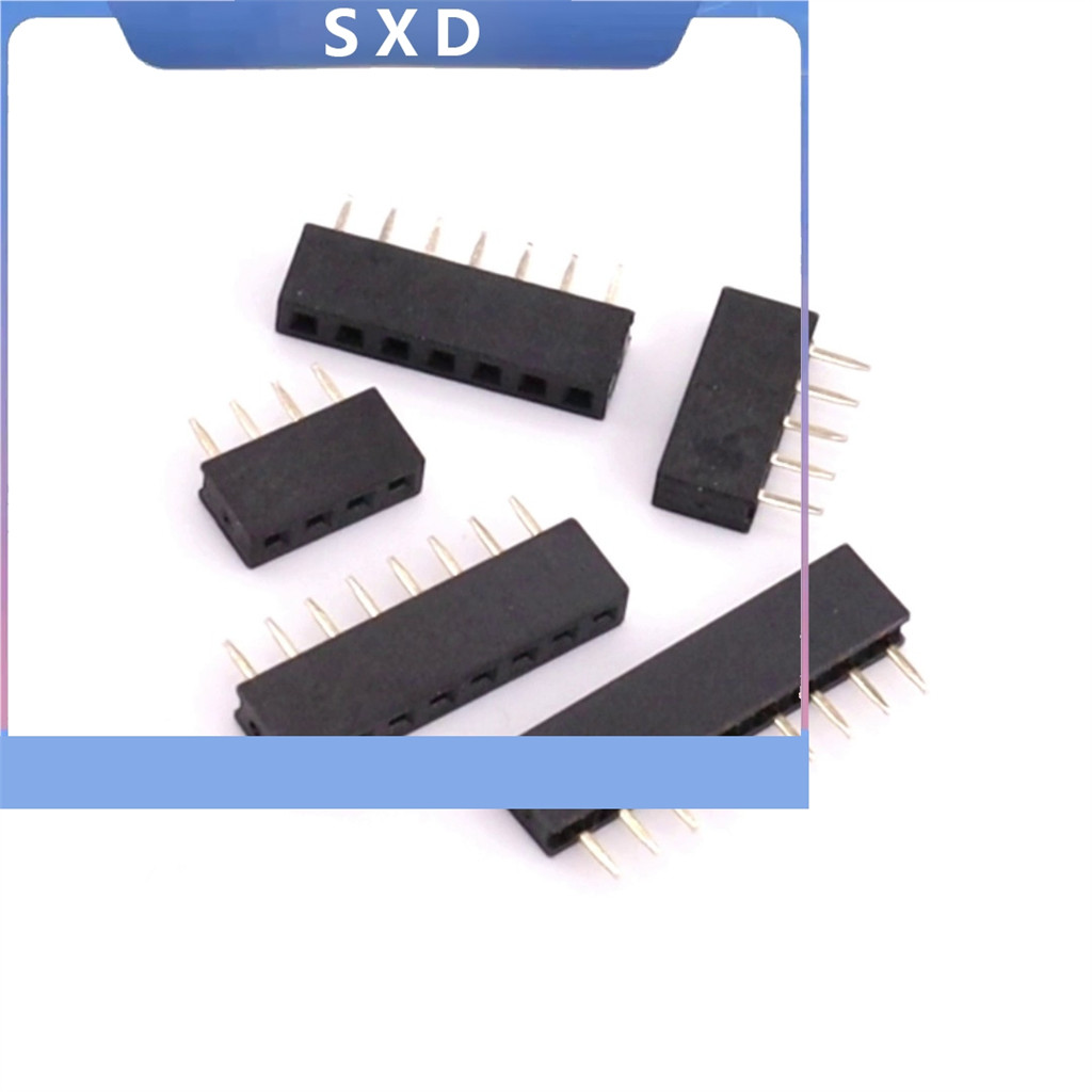 20PCS 2.0 มม.สีดําเดี่ยวแถวหญิง Header Connector 2P 3P 4P 5P 6P 7P 8P 9P 10P 12P 14P 15P 16P 20P 25P