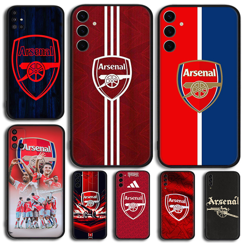 สําหรับ Samsung J4 J6 J8 Plus หรือ Prime J2 J5 J7 Prime Core J730 Pro S6 Edge Arsenal FC TPU สีดําซิ