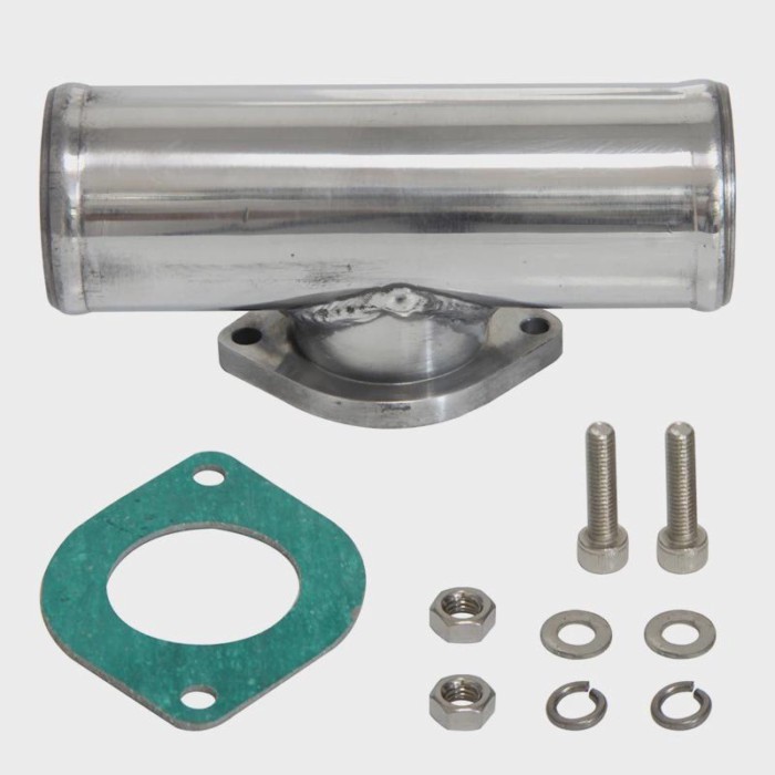 51mm 2" Aluminum TYPE-S/RS/RZ Turbo Blow Off Valve BOV Flange Adapter Pipe  Black/Silver