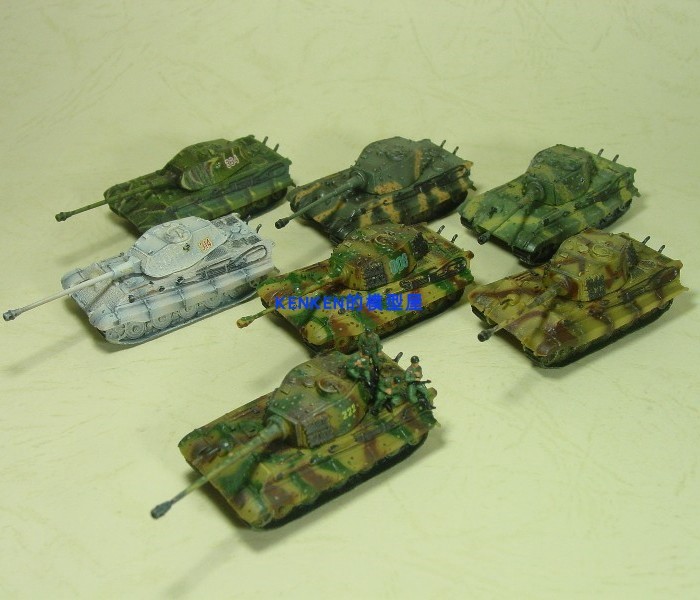 Veyron CAN.DO 1/144 เบอร์ 3 Tiger King Tiger 2 Tiger II Tank สําเร็จรูปรุ่นแบรนด์ใหม่พร้อมสต็อก