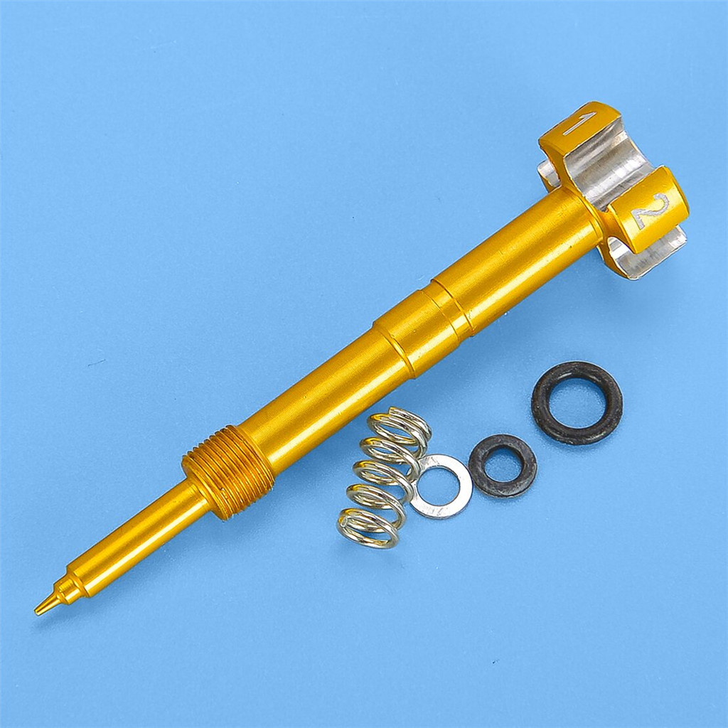 รถจักรยานยนต์ทองปรับง่ายคาร์บูเรเตอร์ Mixture สกรู Air Fuel fit สําหรับ Keihin FCR FCR-MX