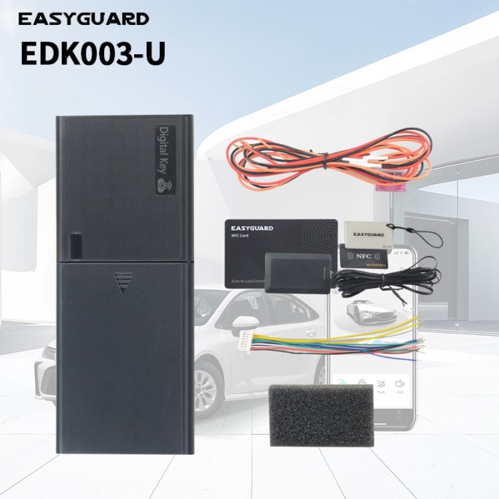 EASYGUARD Digital smartphone Key with NFC unlock/lock fit for cars with factory push start button D