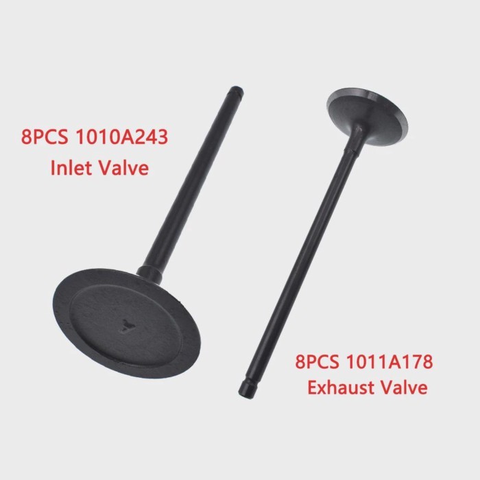 16PCS Engine Inlet & Exhaust Valve for Mitsubishi Outlander ASX Lancer 4B10 4B11 4B12 1010A243 1011