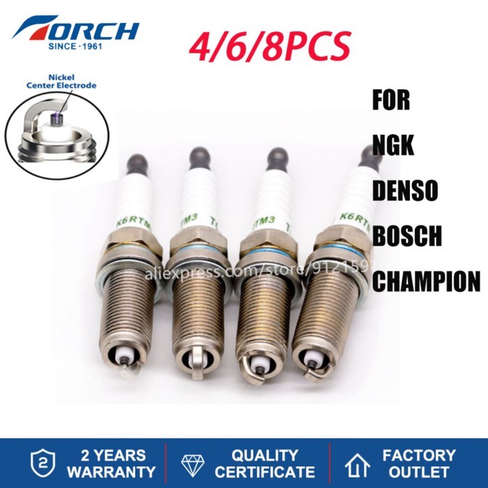 4-8PCS Ordinary Candles Replace for MN137919 4A90 1.3L/4A91 1.5L/4A92 1.6L JT16N3707020 JT16N 1.6L