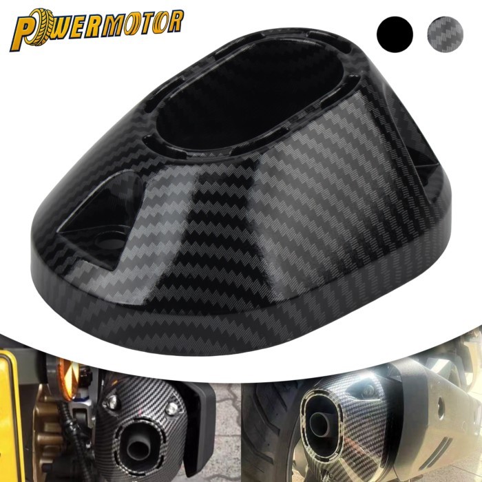 Motorcycle Exhaust Tailpipe Guard Protection Cover Decorator For Honda PCX125 PCX160 PCX 125 160 20