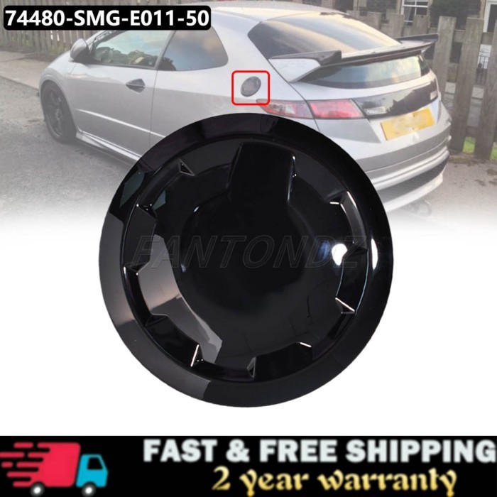 For Honda Civic FN2 2006-2011 Gloss Black Fuel Cap Cover For Honda European Model FN FK 74480-SMG-E
