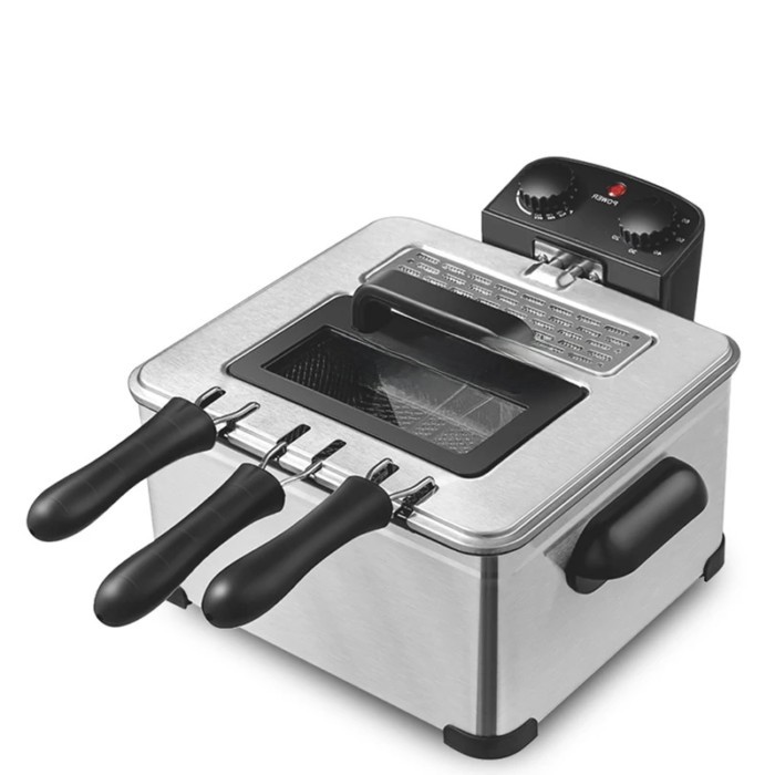 5L Electric Deep Fryer Commercial Electric Fryer Multifunction Chicken Fried Oven High-Temperature