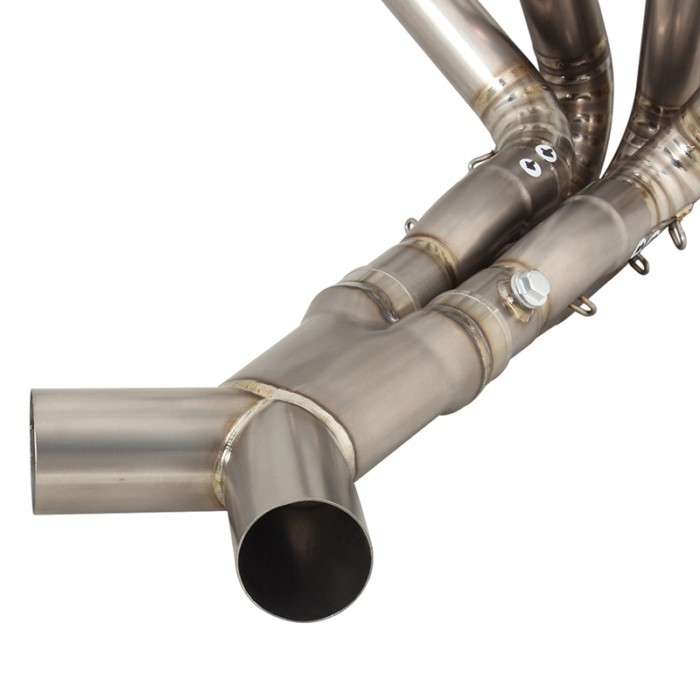 Motorcycle Exhaust Titanium Front Pipe For Kawasaki Ninja ZX14R ZX1400E ZX1400F ABS SE ZZR1400 2012