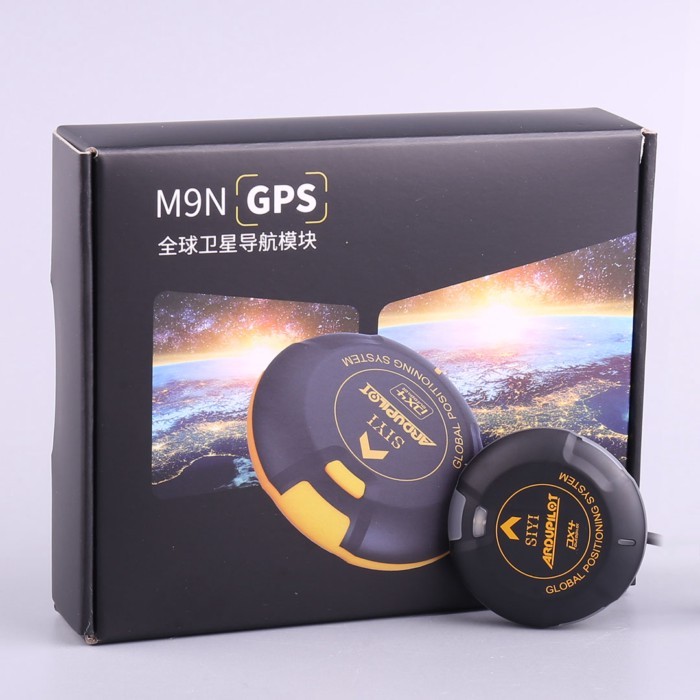 SIYI M9N GPS GNSS Module with Safety Switch RGB Indicator Four-Satellite High Gain Antenna