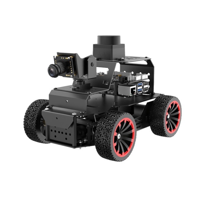 ROS 4WD Robot Car Chassis with Lidar Monocular/Depth Camera RC Car for Raspberry Pi 5 Robot Support