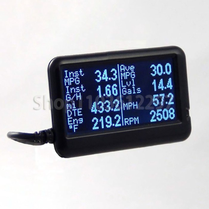 EM Plus v1.4c Automotive OBD2 Car OBD Scanner Code Reader Gauges & Mileage Calculator