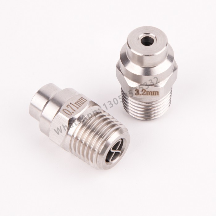 Solid Stream Nozzle with Needle Jet, High Pressure Straight Solid Stream , Solid Cone Spray, 1/4 Th