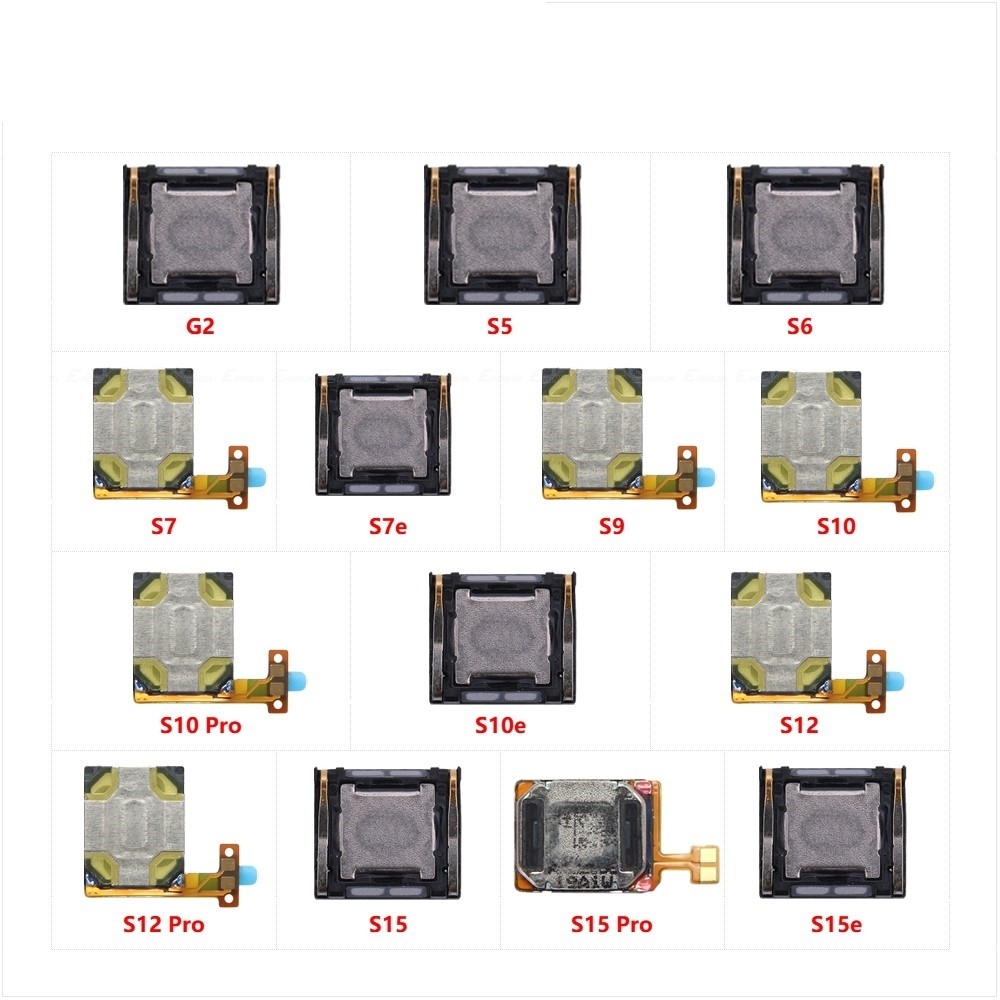 Top Ear Speaker Receiver Earpieces Flex Cable Parts สําหรับ Vivo G2 S5 S6 S7 S7e S9 S10 Pro S10e S12