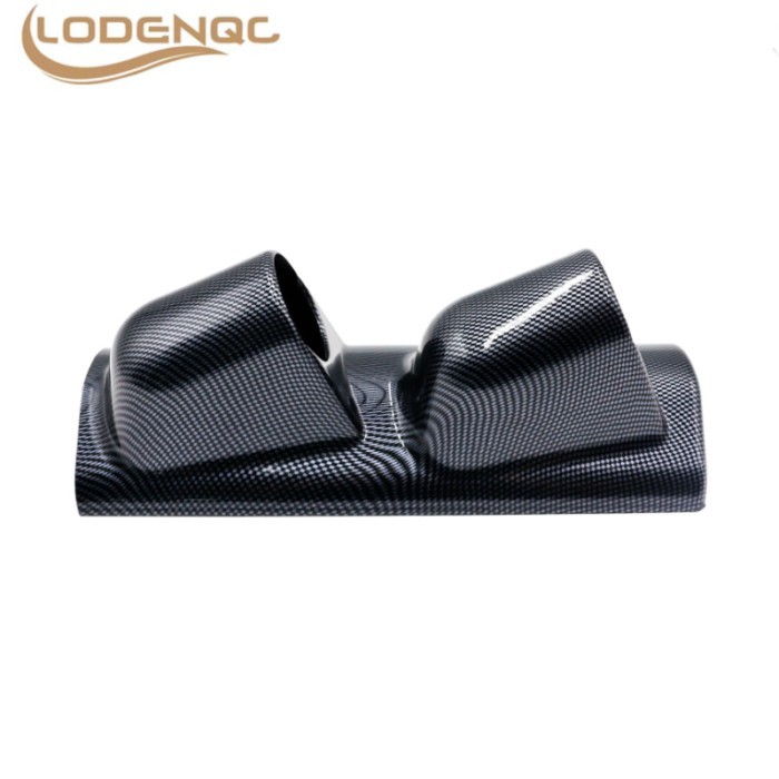 Car Gauge pod 2 Inch 52mm Universal Carbon Fiber A Pillar Pod 2 Holes Gauge Holder Pod left Driver