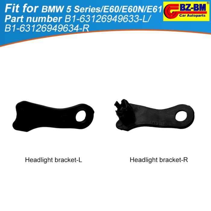 Car Front Headlight Headlamp Repair Kit Bracket Clip for BMW 5 Series E60 E60lci 63126949633 631269
