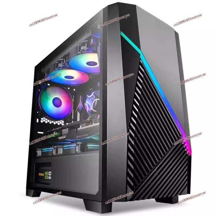 Computer desktop mainframe case glass side transparent ARGB light strip