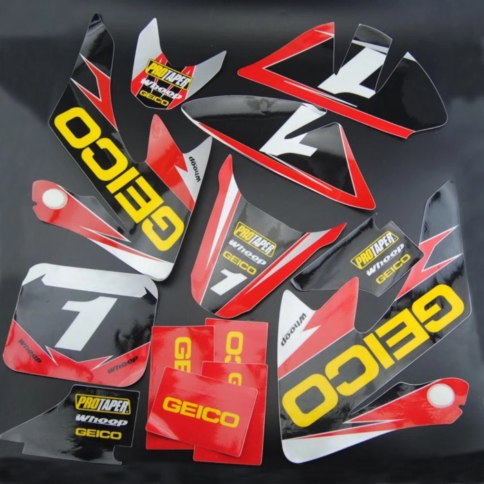 GEICO GRAPHICS DECAL STICKERS KIT For HONDA CRF50 CRF 50 F SDG SSR XR50