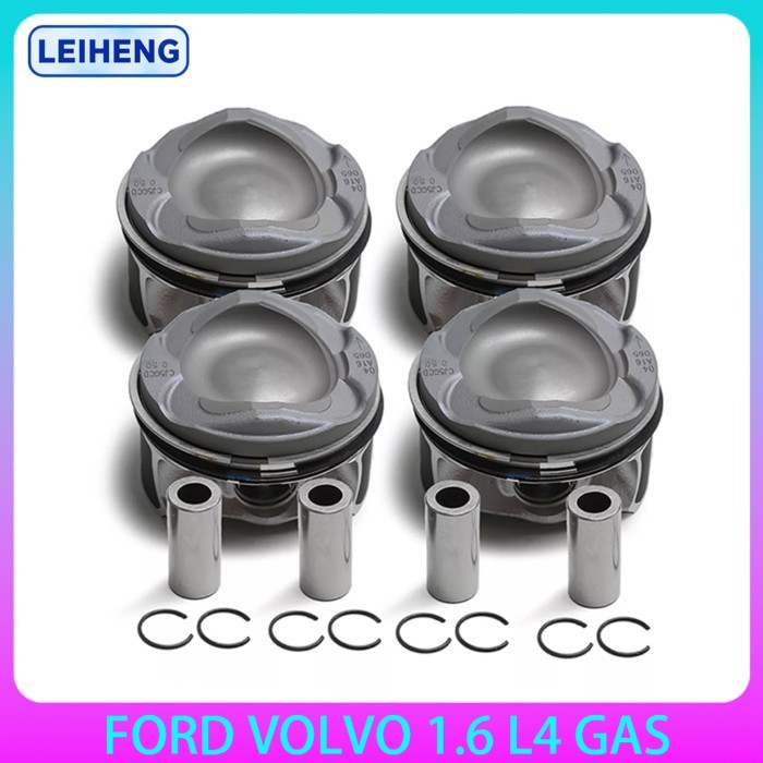 Cyl.Bore 79.00mm Engine Part Pistons & Piston Rings Set For VOLVO FORD 1.6L L4 1.6T GAS 1.6 L T 159