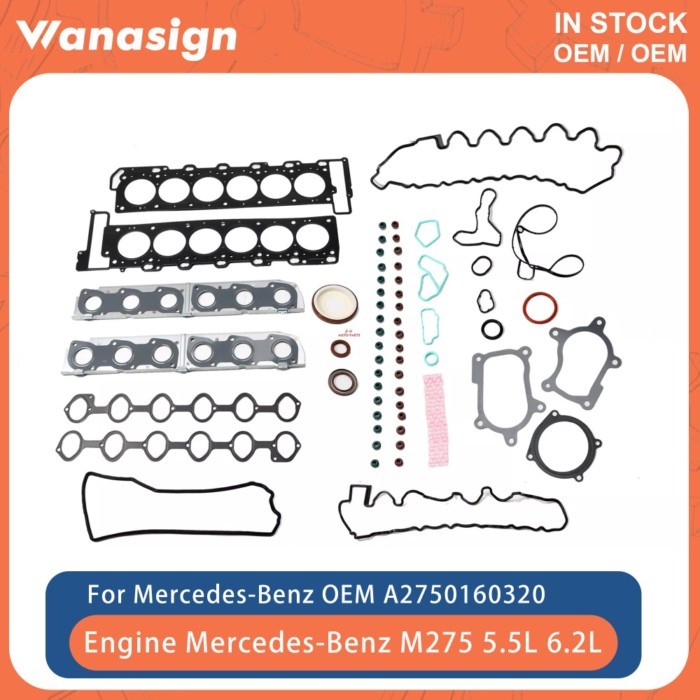 Engine Full Gasket Repair Kit Fit 5.5 6.2 L For Mercede-Benz S G SL W463 W220 W221 V222 C217 AMG M2